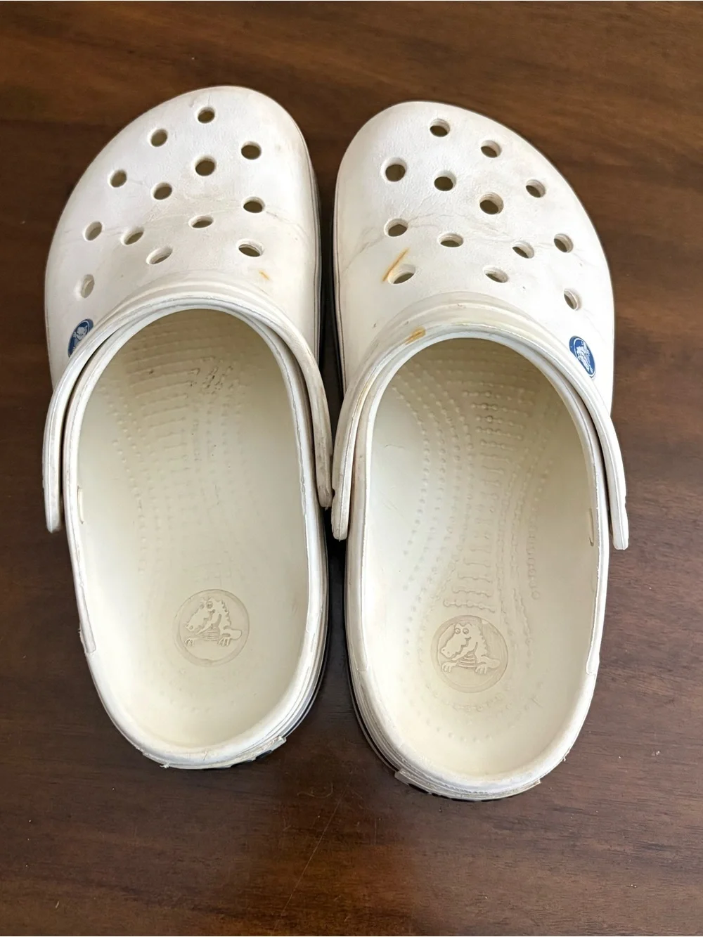 Classic Crocs Sandals Men’s 6 Womens 8 White Beachy Utility Basic Sporty